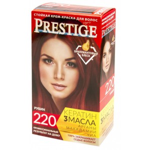 220 - рубин-стойкая крем-краска для волос vip's PRESTIGE
