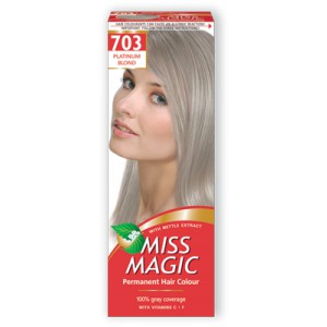 703- платиновый блондин -Стойкая краска д/волос Miss Magic