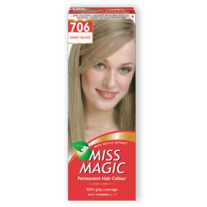 706- песочный -Стойкая краска д/волос Miss Magic