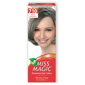 710- светлый графит -Стойкая краска д/волос Miss Magic