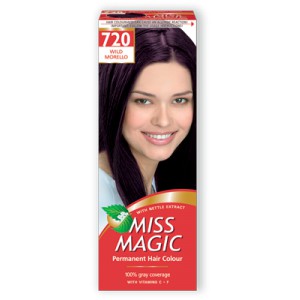 720- дикая вишня -Стойкая краска д/волос Miss Magic