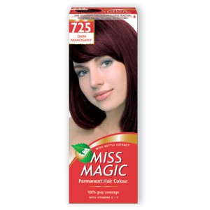725- темный махагон -Стойкая краска д/волос Miss Magic