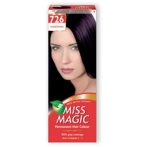 726- баклажан -Стойкая краска д/волос Miss Magic