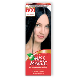 730- cине-черный -Стойкая краска д/волос Miss Magic
