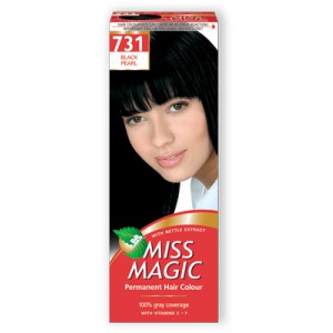 731- черный жемчуг -Стойкая краска д/волос Miss Magic
