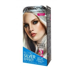 Б BLONDSilver effect маркиBLOND TIMEосветляющий продукт для волос(гель осветлитель,окислитель12%)