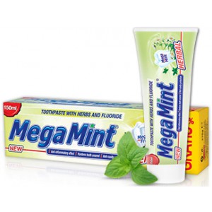 Зубная паста  Herbal/целебные травы/ 150 мл/210 г Mega Mint